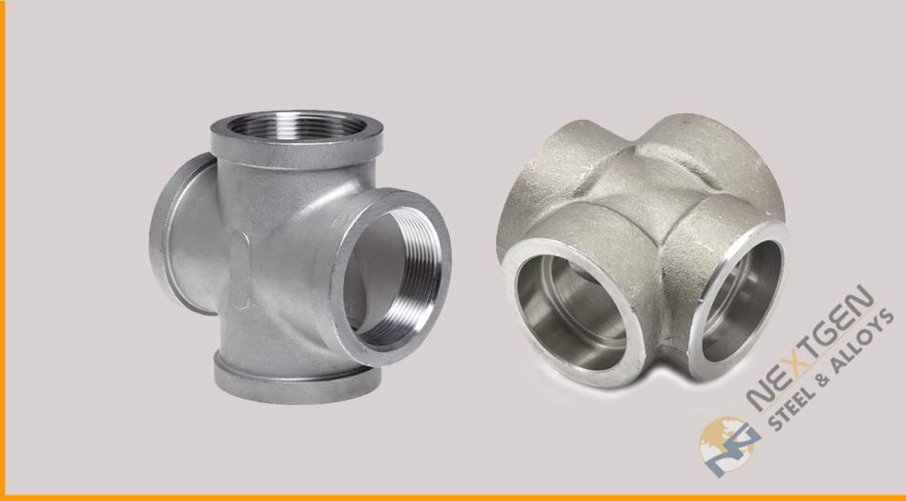 Inconel Steel Socket weld & Threaded Cross